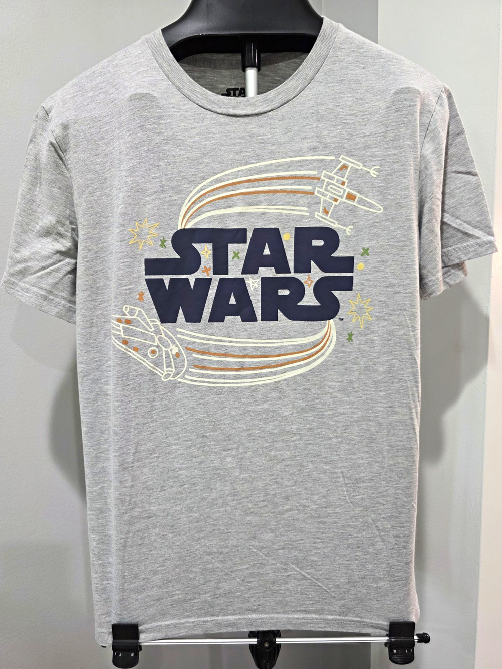 MAD Engine Star Wars Gray Graphic T-Shirt Clothing, Size M, Sci-Fi Genre